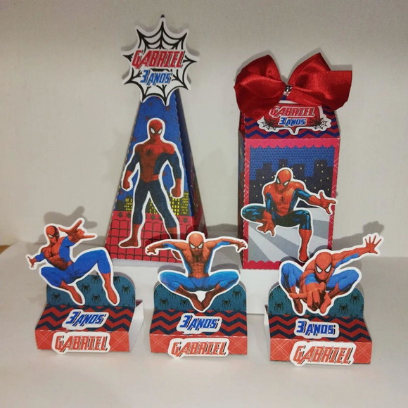 Kit Festa: 30 Lembrancinhas Personalizadas Homem Aranha