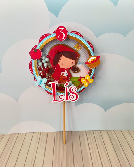 Topo de Bolo Chapeuzinho Vermelho