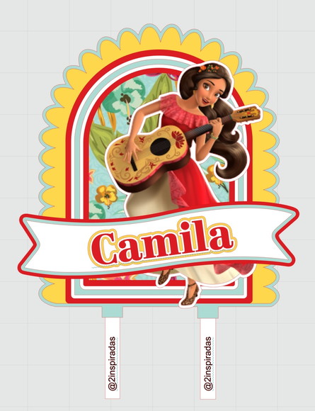 Topo de Bolo Elena Of Avalor