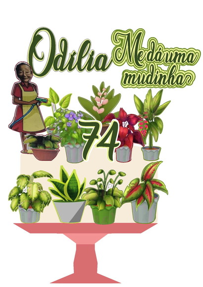 Topo de Bolo Me Dá Uma Mudinha