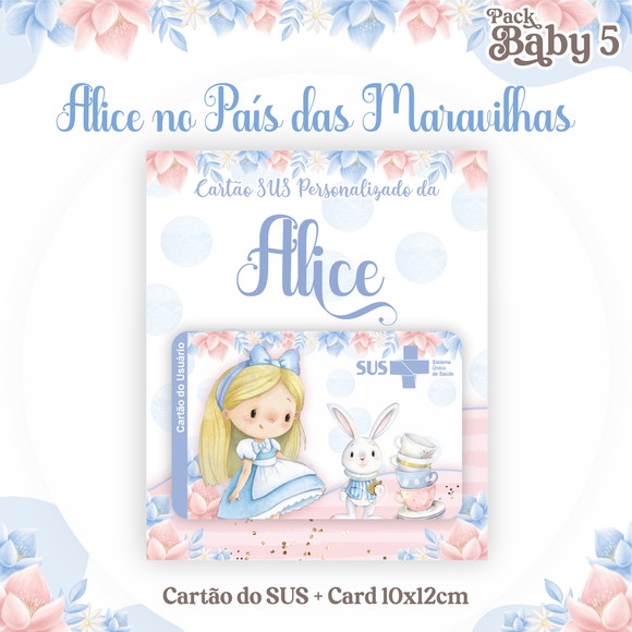 Cartão Sus Alice no País das Maravilhas