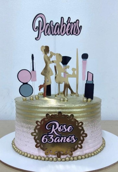 Topo de Bolo Salão de Beleza