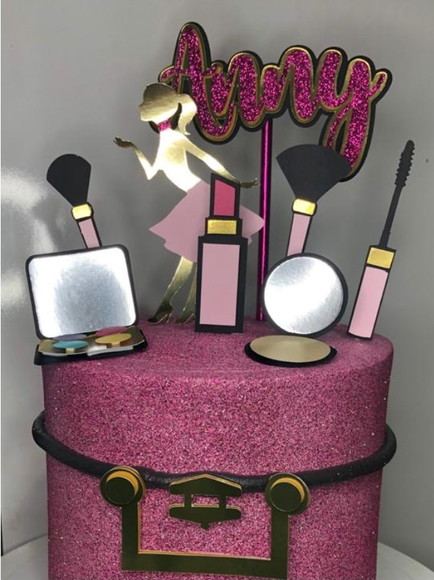 Topo de Bolo Make Up