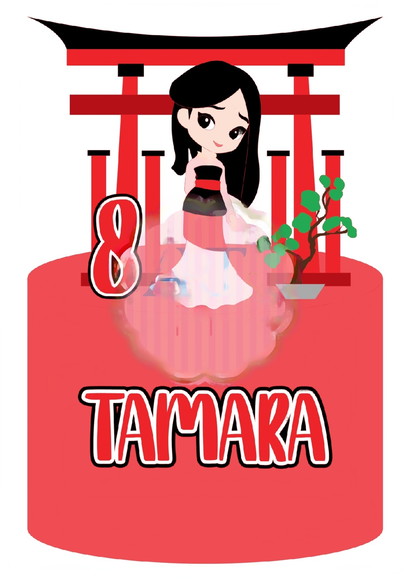 Topo de Bolo Japonesa