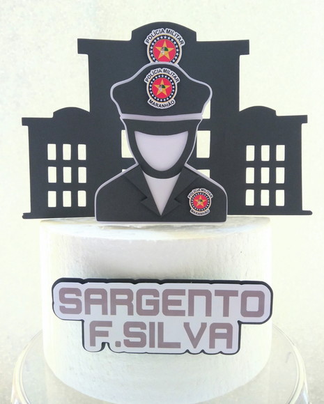 Topo de Bolo Policia