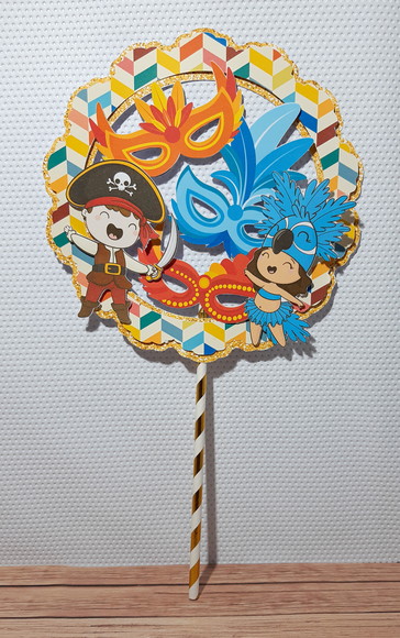 Topo de Bolo Carnaval