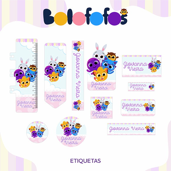 Arquivo Digital Etiqueta Escolar Bolofofo