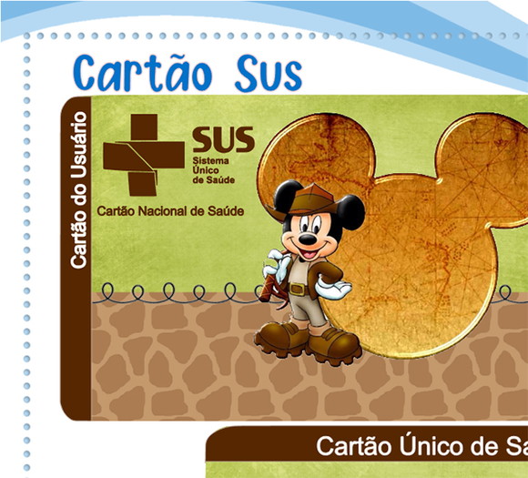 Cartão Digital Sus Mickey Safari