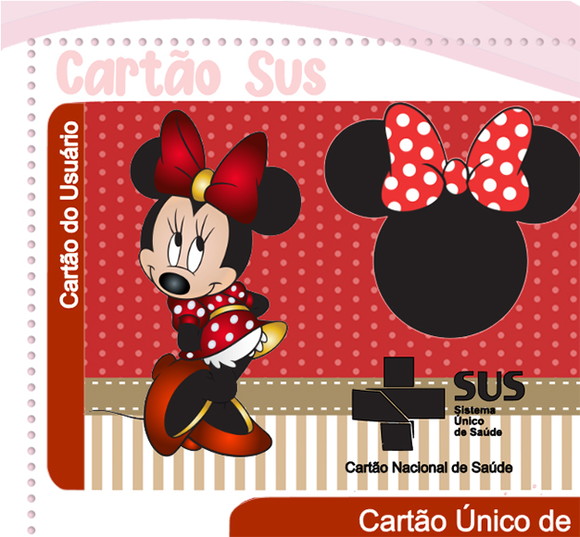 Cartão Digital Sus Minnie