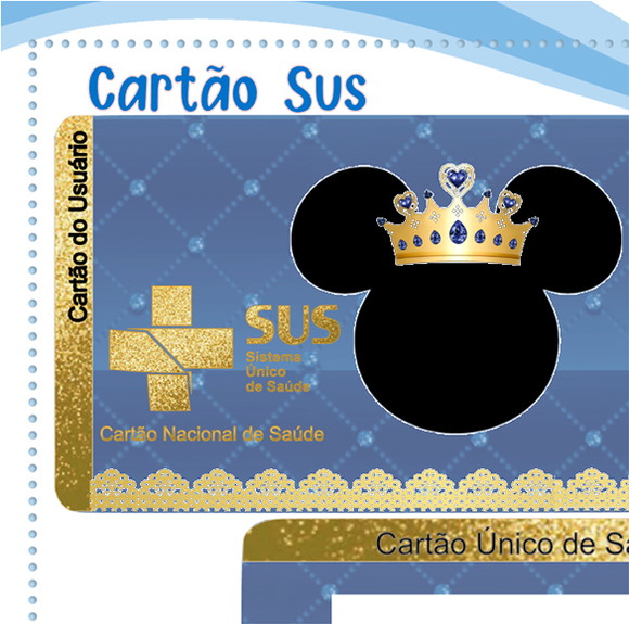Cartão Digital Sus Mickey Realeza