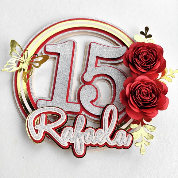 Topo de Bolo 15 Anos