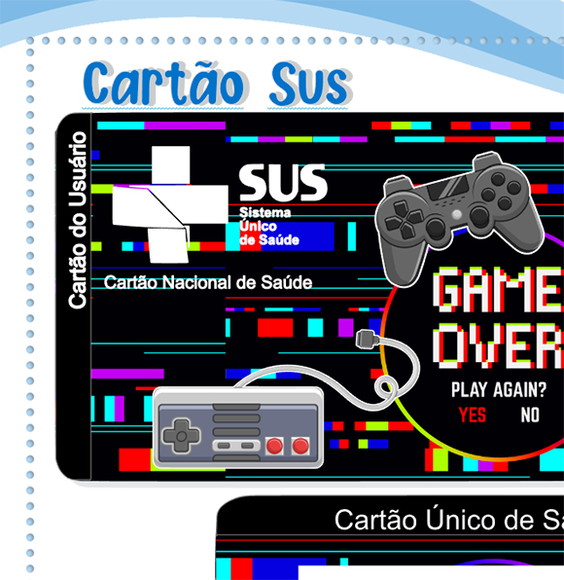 Cartão Digital Sus Video Game