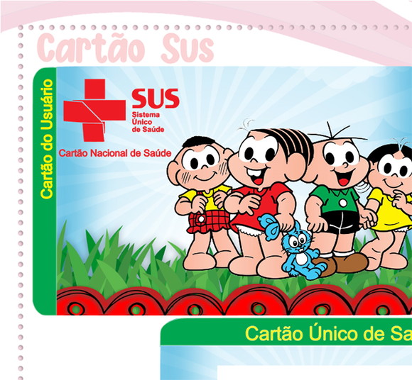 Cartão Digital Sus Turma da Monica