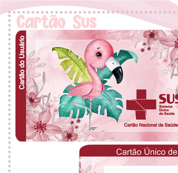 Cartão Digital Sus Flamingo