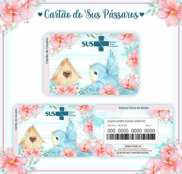 Cartão Digital Sus Passarinho