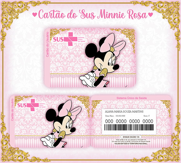 Cartão Digital Sus Minnie
