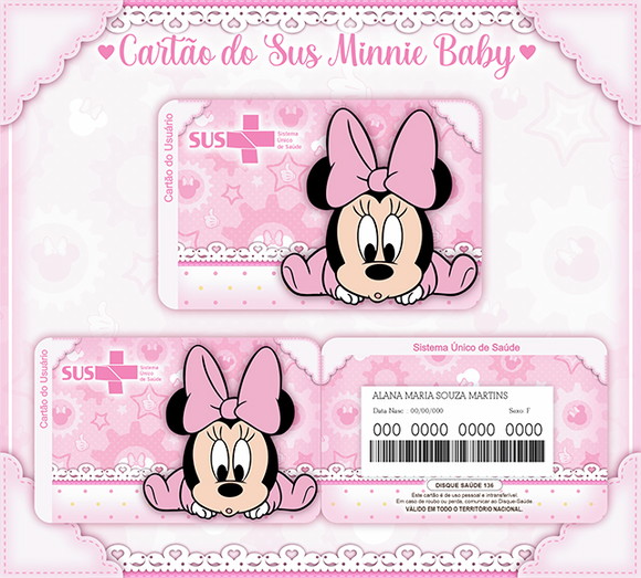 Cartão Digital Sus Minnie