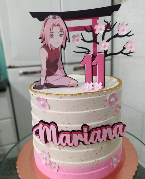 Topo de Bolo Sakura