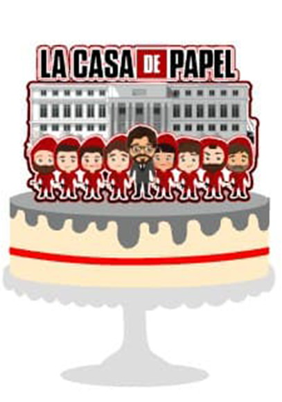 Topo De Bolo La Casa De Papel
