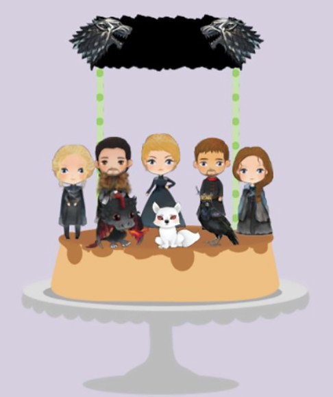 Topo De Bolo Game Of Thrones