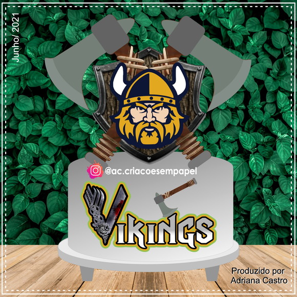 Topo De Bolo Viking