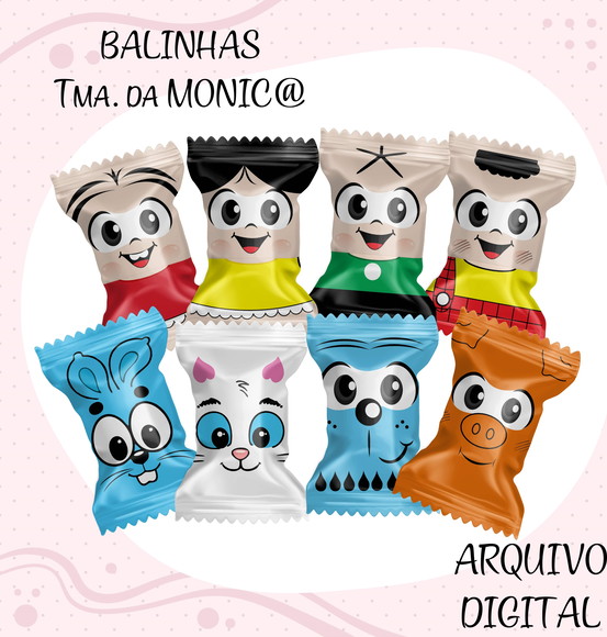 Arquivo Digital Balinha Turma da Monica + Brindes