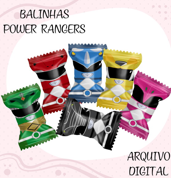 Arquivo Digital Balinha Power Rangers + Brindes
