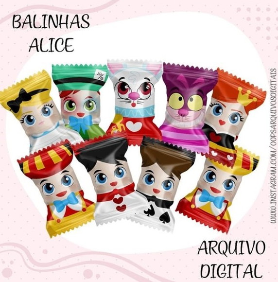 Arquivo Digital Balinha Alice + Brindes