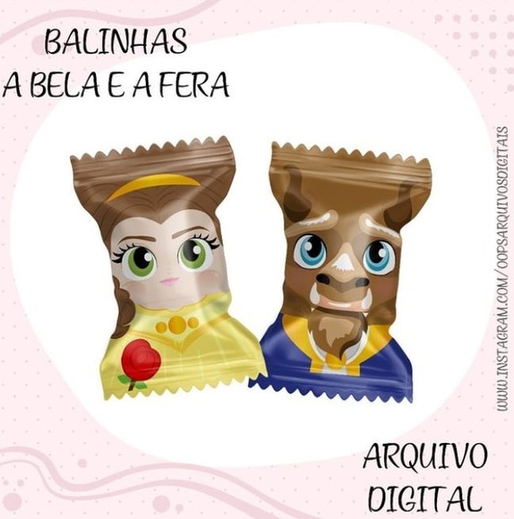 Arquivo Digital Balinha Bela e a Fera + Brindes