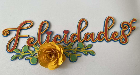 Topo de Bolo Felicidades