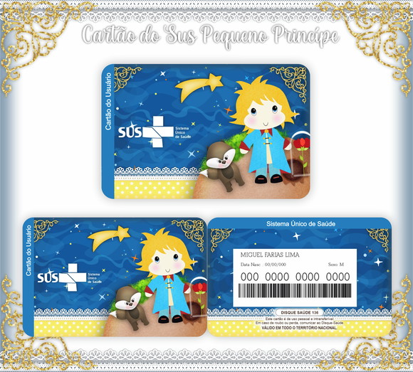 Cartão SUS Pequeno Príncipe