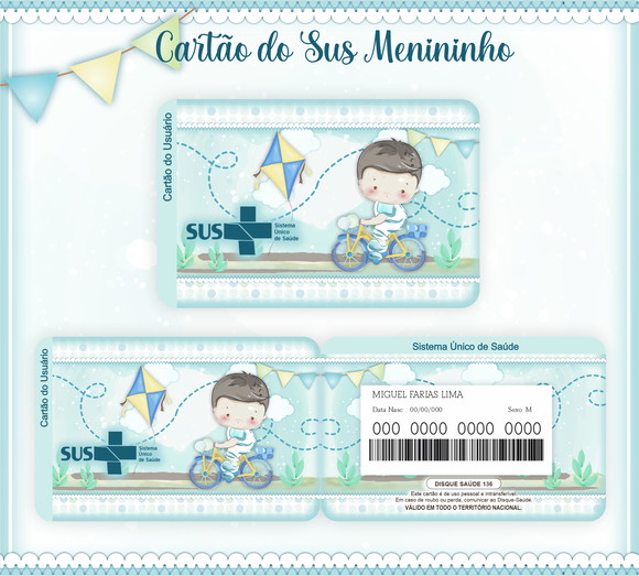 Cartão SUS Menininho