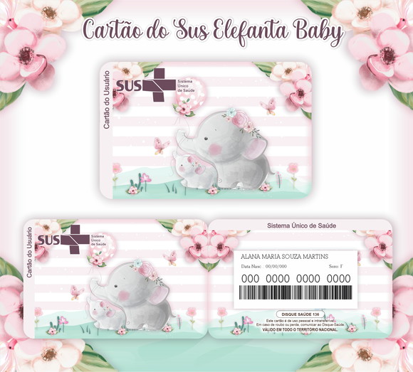Cartão SUS Elefantinha