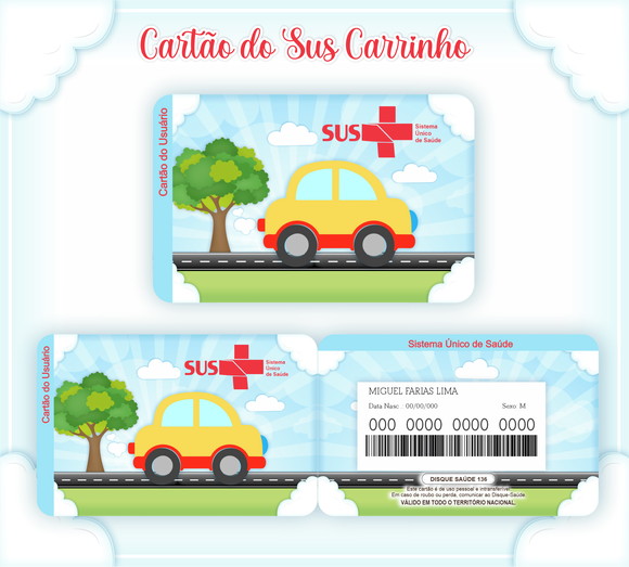 Cartão SUS Carrinhos