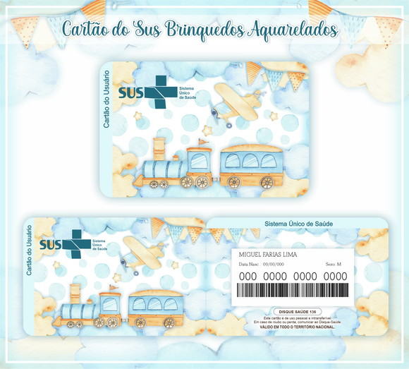 Cartão SUS Brinquedos