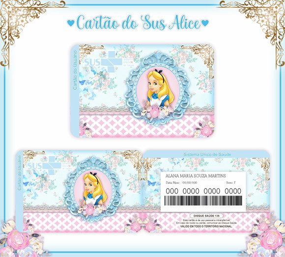Cartão SUS Alice
