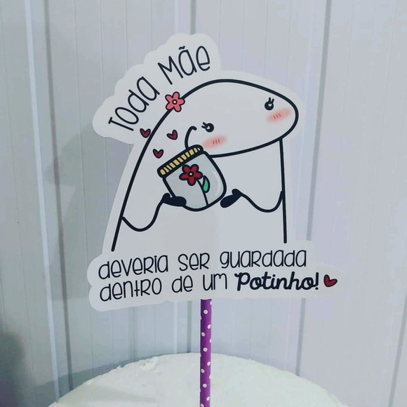 Topo de Bolo Flork mães