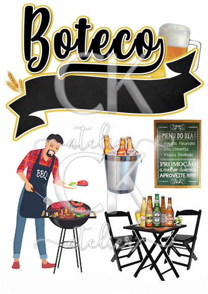 Topo de Bolo Churrasco