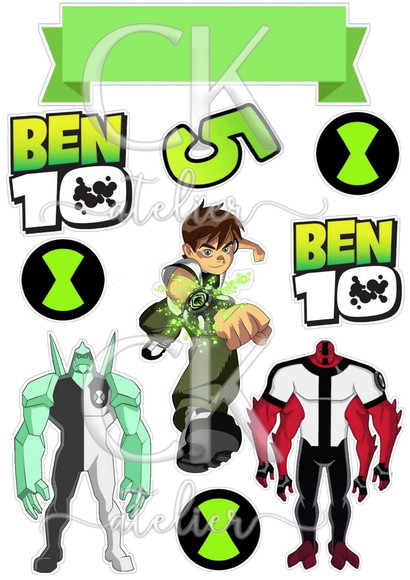 Topo de Bolo Ben 10