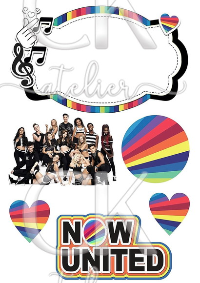 Topo de Bolo Now United