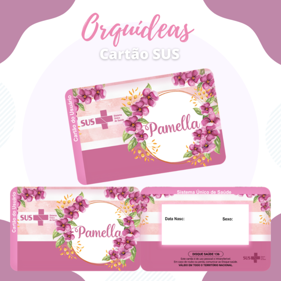 Cartão SUS Orquideas