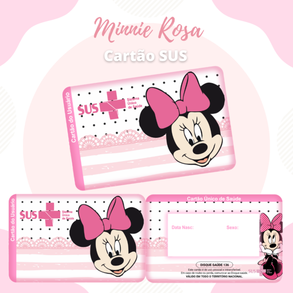 Cartão SUS Minnie