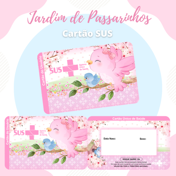 Cartão SUS Passaros