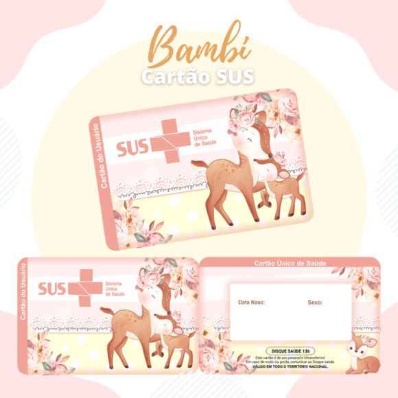 Cartão SUS Bambi