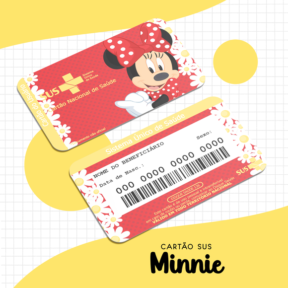 Cartão SUS Minnie