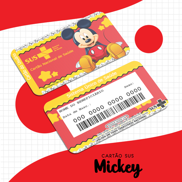 Cartão SUS Mickey