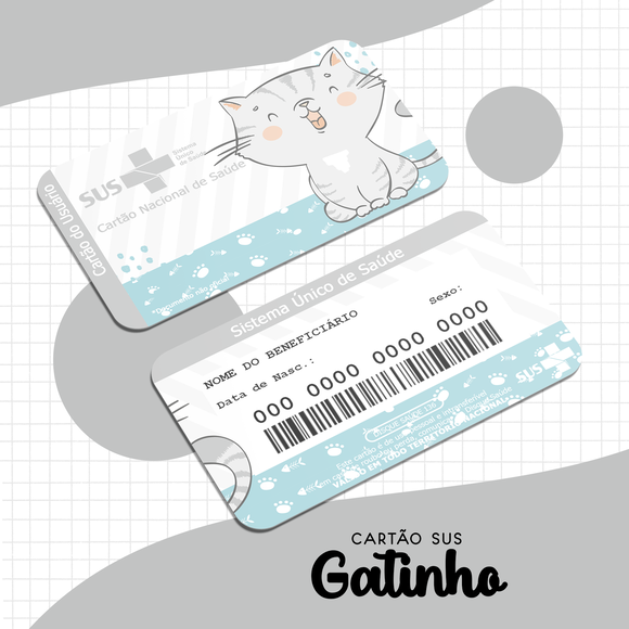 Cartão SUS Gatinho