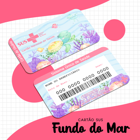 Cartão SUS Fundo do Mar