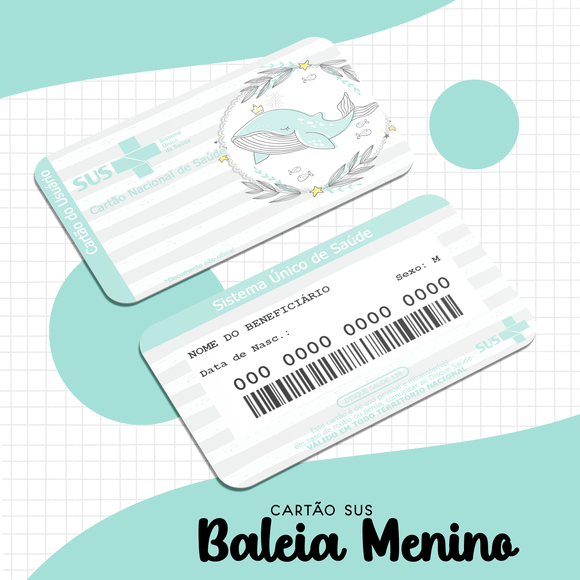 Cartão SUS Baleia