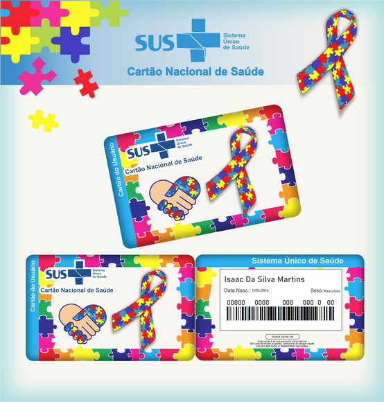 Cartão SUS Autismo Masculino